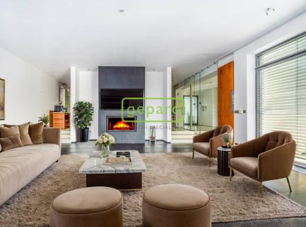 obývací pokoj s nábytkem | Prodej - kanceláře, 636 m²