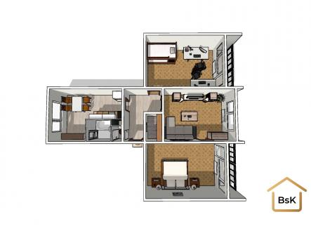 03 | Prodej bytu, 3+1, 80 m²