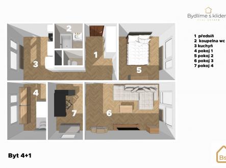 1 | Prodej bytu, 4+1, 74 m²