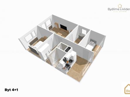 3 | Prodej bytu, 4+1, 74 m²