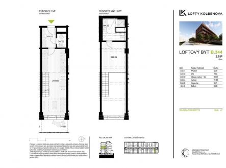 . | Prodej bytu, 2+kk, 53 m²