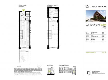 . | Prodej bytu, 2+kk, 53 m²