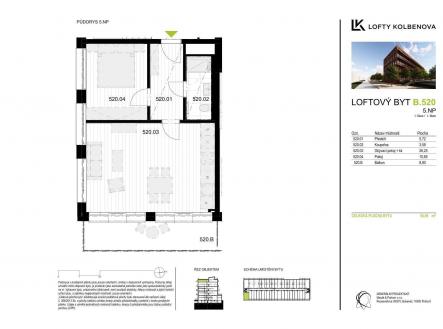 . | Prodej bytu, 2+kk, 48 m²