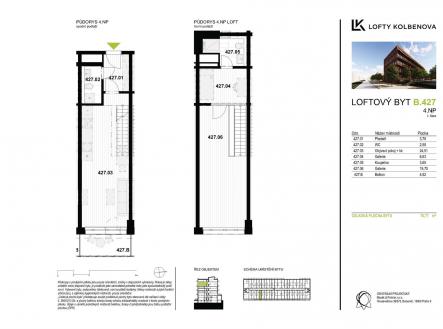 . | Prodej bytu, 3+kk, 66 m²