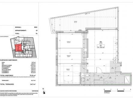 floorplan | Prodej bytu, 4+kk, 73 m²