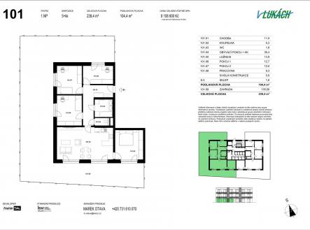 Prodej bytu, 5+kk, 104 m²