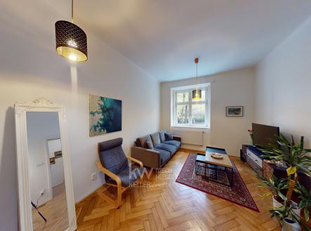 Obývací pokoj/ Living room | Pronájem bytu, 3+kk, 70 m²