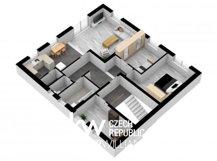 Vizualizace 2NP | Prodej bytu, 3+1, 89 m²