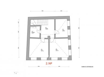 Domek 2.NP | Pronájem - kanceláře, 105 m²