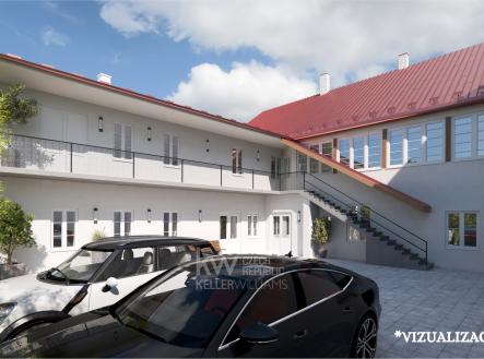 vizualizace - vnitroblok | Prodej - nájemní dům, 552 m²