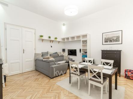 Obývací pokoj/ Living room | Pronájem bytu, 1+1, 38 m²