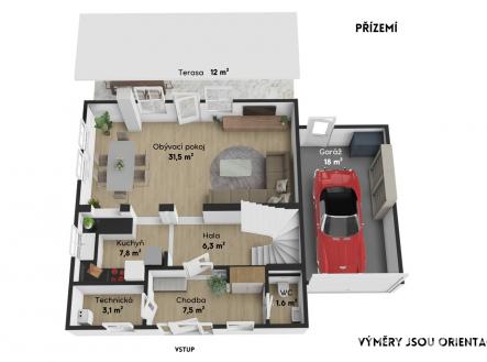 #prodej #dům #nebovidy #nemovito | Prodej - dům/vila, 164 m²