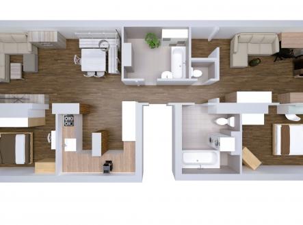 Půdorys Benešov | Prodej bytu, 4+kk, 102 m²
