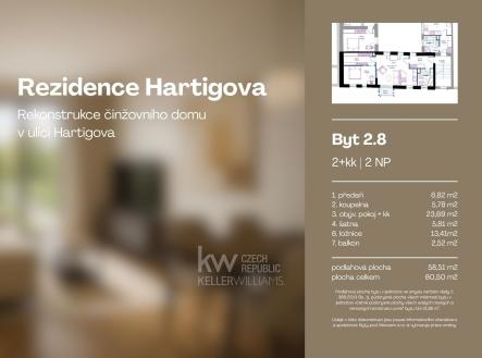 5 | Prodej bytu, 2+kk, 60 m²