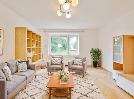 DSC-1_VS_OP - Living Room - Scandinavian - 117 | Pronájem bytu, 2+1, 66 m²