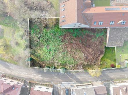 Vymezení pozemku - pohled zhora | Prodej - pozemek pro bydlení, 1 020 m²