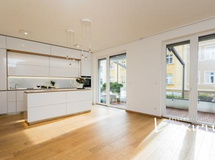 Obývací pokoj s kuchyní | Prodej bytu, 4+kk, 177 m²