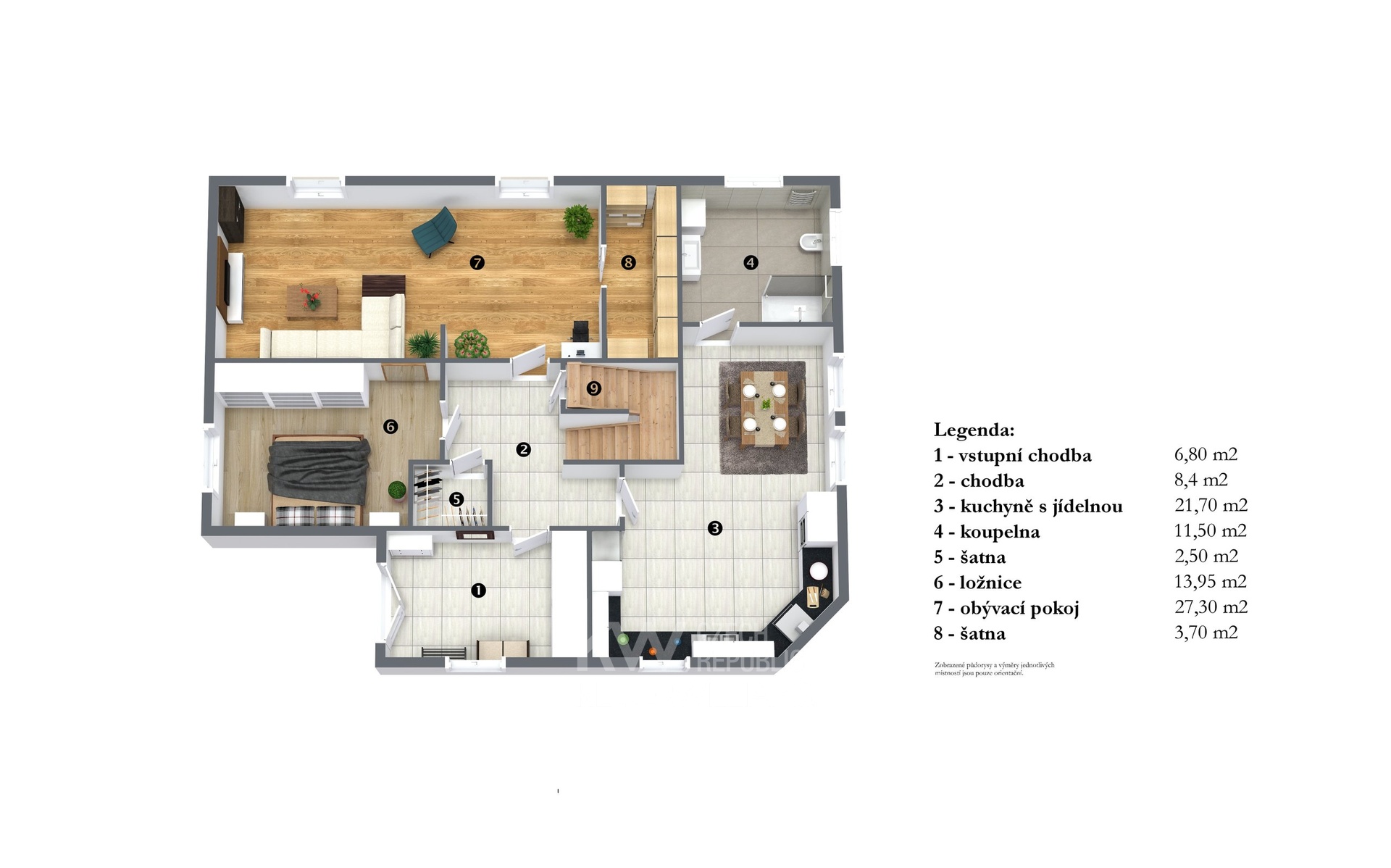 RD Stodulky prizemi - orientacni planek - Tumova