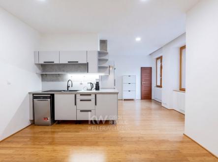 obývací pokoj s kk - 6 | Pronájem bytu, 2+kk, 54 m²