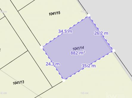 Snímek obrazovky 2026-02-14 v 8.56.17 | Prodej - pozemek pro bydlení, 882 m²