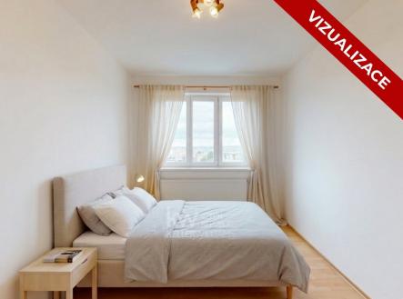 Vizualizace ložnice | Pronájem bytu, 2+kk, 52 m²