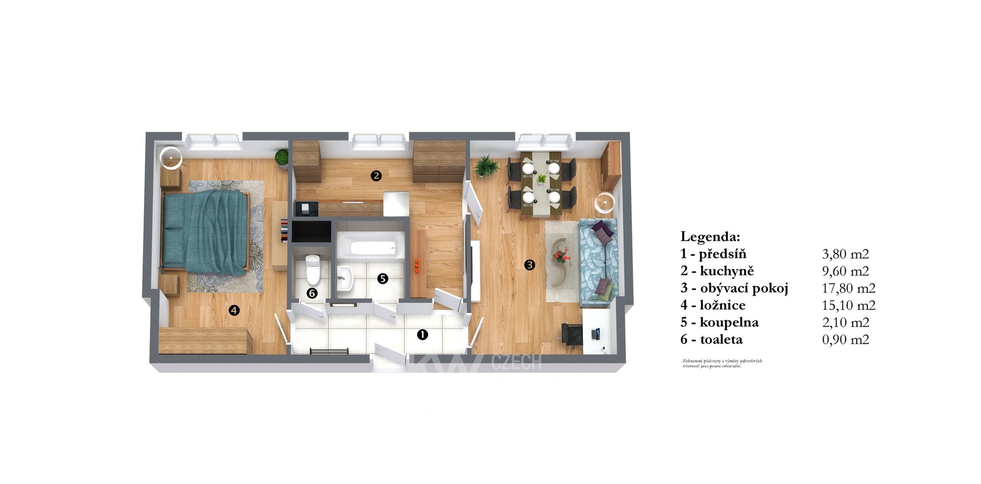 planek-byt 2+1 Žižkov K Lučinám 