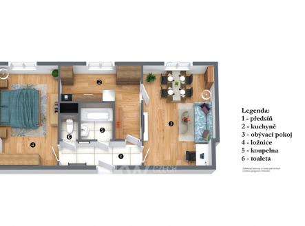 planek-byt 2+1 Žižkov K Lučinám  | Prodej bytu, 2+1, 51 m²