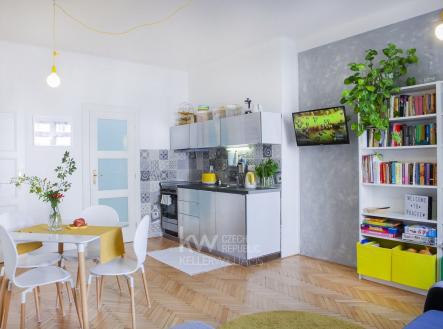 Obývací pokoj s kuchyňským koutem | Pronájem bytu, 2+kk, 51 m²