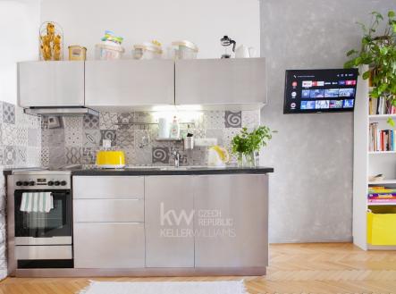 Obývací pokoj s kuchyňským koutem | Pronájem bytu, 2+kk, 51 m²
