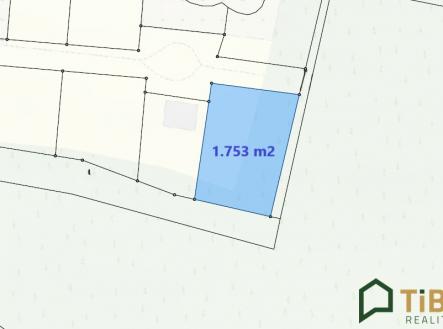půdorys | Prodej - pozemek pro bydlení, 1 753 m²