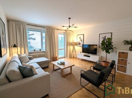 vizualizace obývacího pokoje1 | Prodej bytu, 3+1, 75 m²