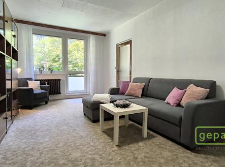 Obývací pokoj s lodžií | Pronájem bytu, 3+1, 71 m²