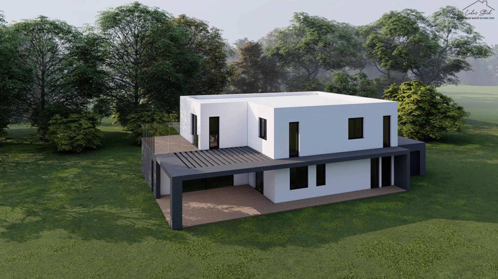 Stavební pozemek 793 m², s hrubou stavbou a platným stavebním povolením