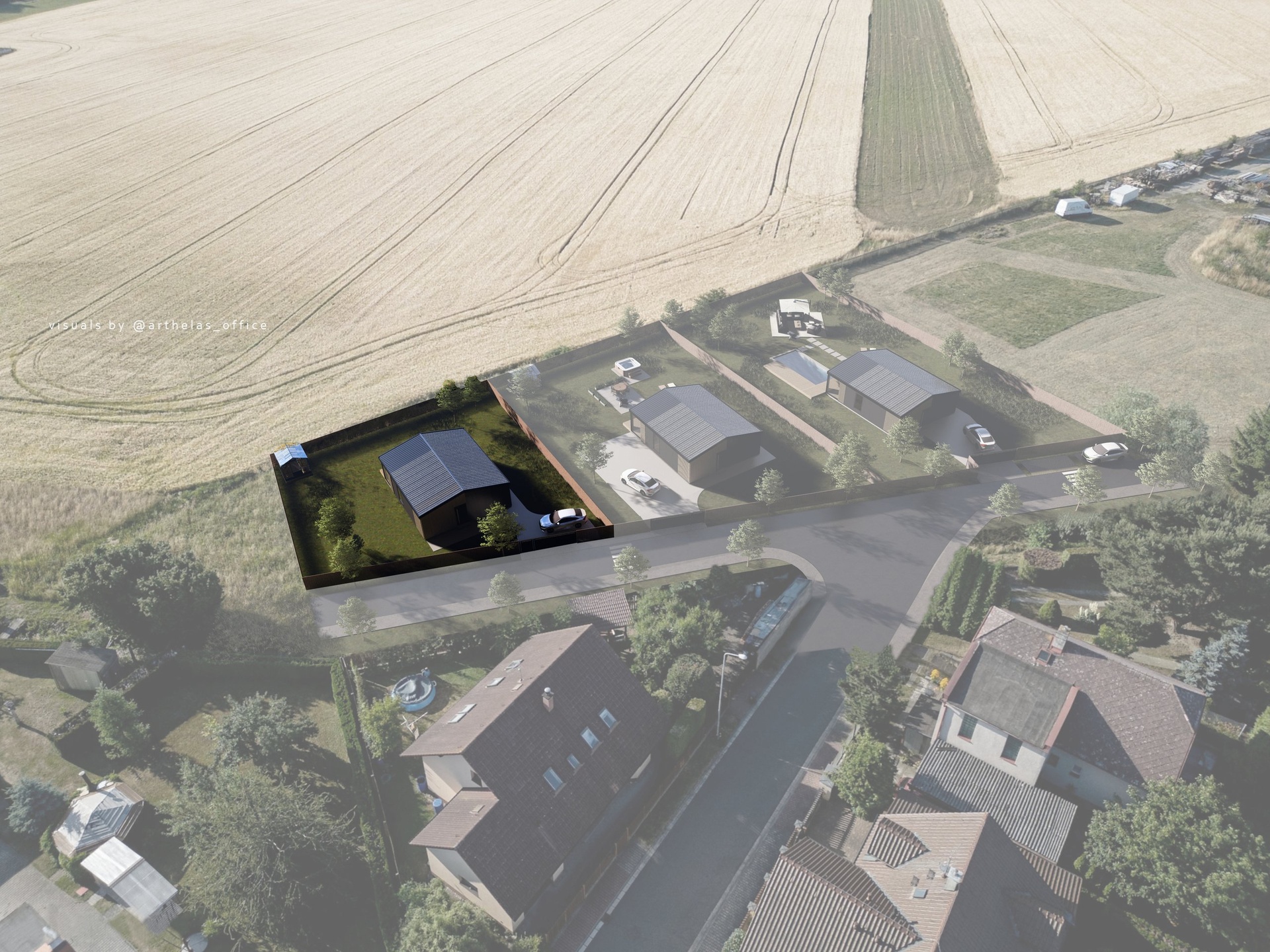 Nemošice_pohled B-svetle_pozemek 3