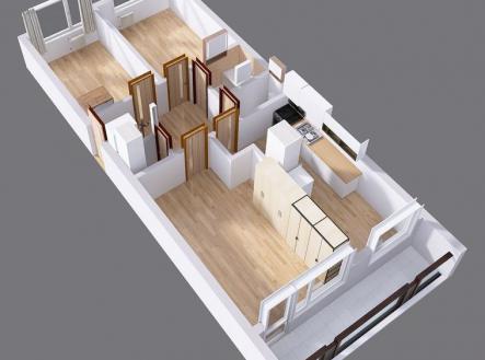 Pronájem bytu, 3+1, 44 m²