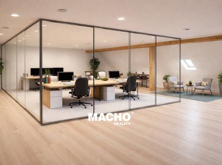 Vizualizace  | Pronájem - kanceláře, 195 m²