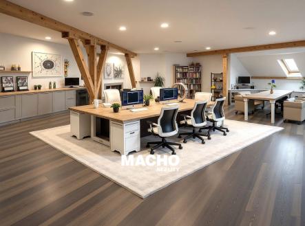 Vizualizace  | Pronájem - kanceláře, 195 m²