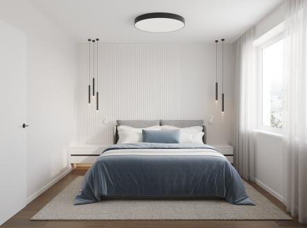 Byt č.2 Dispozice 2+KK ložnice  a) | Prodej bytu, 2+kk, 81 m²