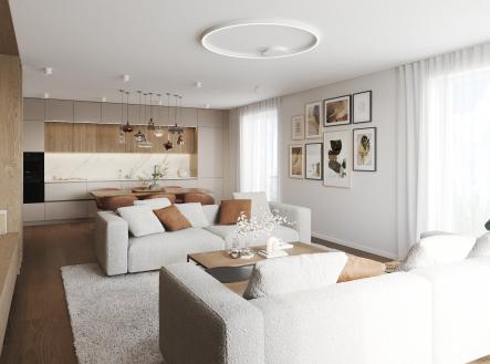 Byt č.3 Dispozice 4+KK Obytný prostor c) | Prodej bytu, 4+kk, 160 m²