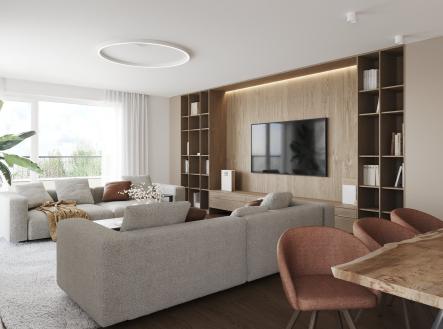 Byt č.3 Dispozice 4+KK obytný prostor | Prodej bytu, 4+kk, 160 m²