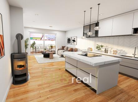 kITCHEN _ LIVING ROOM (3) | Prodej - dům/vila, 102 m²