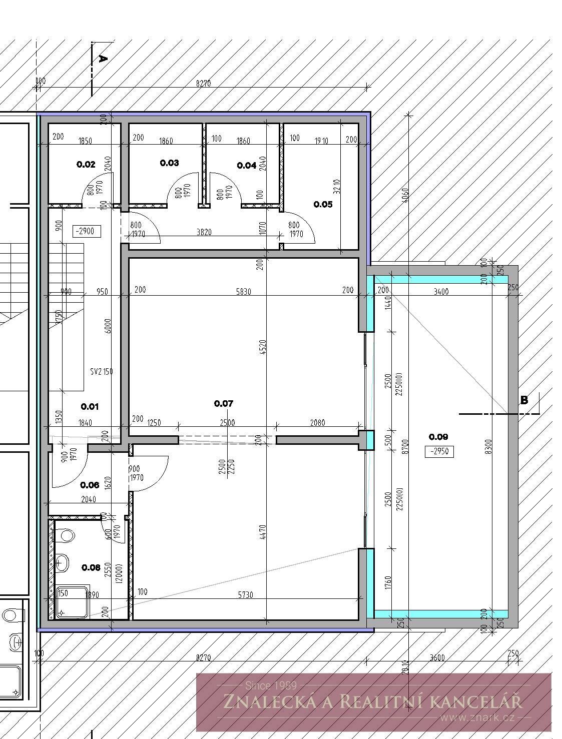 Nebytový prostor 62,5 m2 + terasa 28 m2