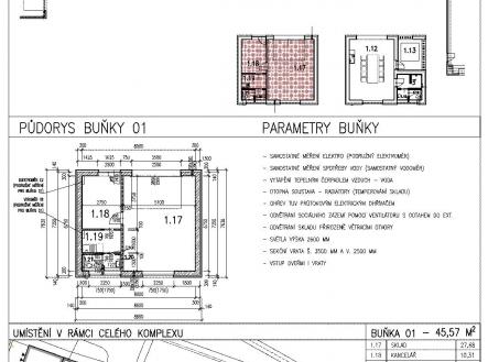 půdorys | Pronájem - komerční objekt, výroba, 250 m²