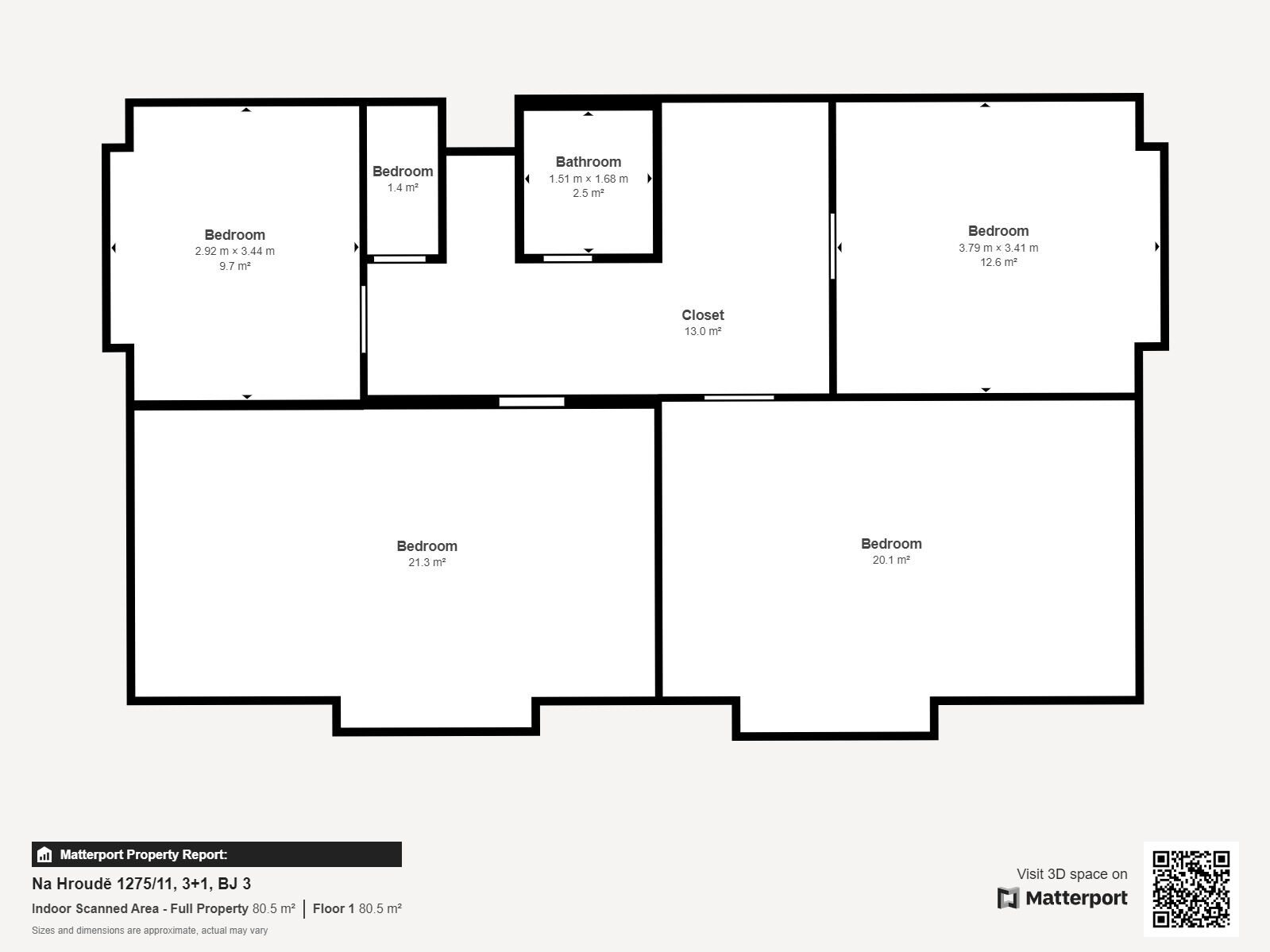 Soutěž o nájem bytu 3+1, ul. Na Hroudě, 82,30 m2