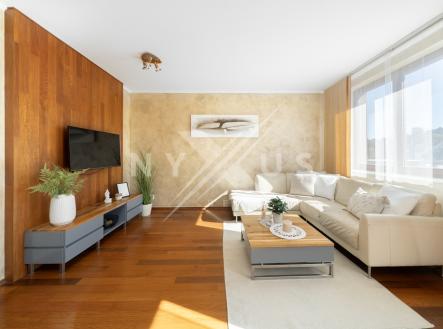 Obývací pokoj 28 m² | Prodej bytu, 2+kk, 72 m²