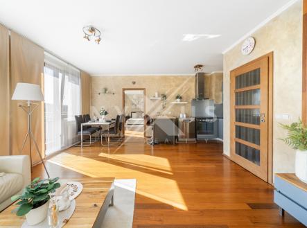 Obývací pokoj 28 m² | Prodej bytu, 2+kk, 72 m²
