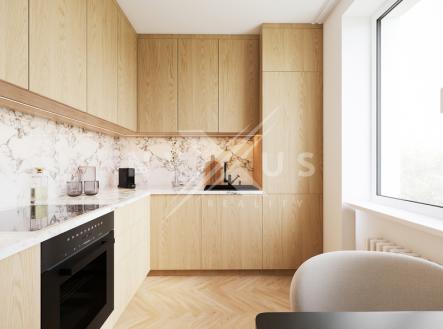 Vizualizace možného stavu po rekonstrukci | Prodej bytu, 2+1, 61 m²