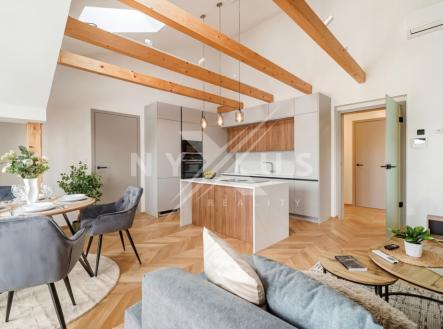 Vizualizace kuchyňské linky | Prodej bytu, 4+kk, 164 m²