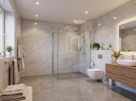Vizualizace koupelny | Prodej - dům/vila, 150 m²