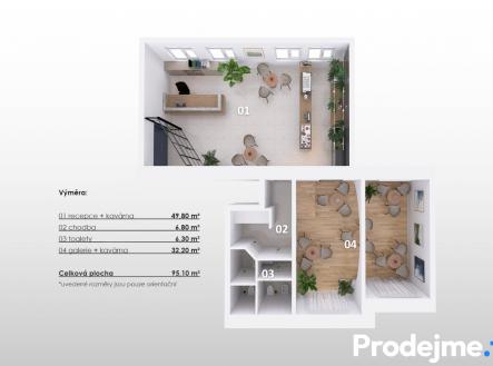 3D Jindra Š., Art kavárna | Pronájem - komerční objekt, jiný, 95 m²